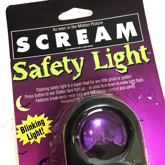 Safety Light Scream Ghost Face  Fun World Easter Unlimited VTG NWT NOS - Picture 4 of 11
